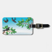 木の中の鳥 ラゲッジタグ (正面横)