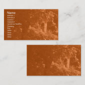 木の中 – オレンジ 名刺 (正面/裏面)