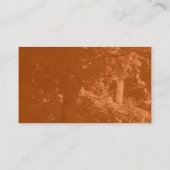 木の中 – オレンジ 名刺 (裏面)