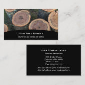 木の丸太の名刺 名刺 (正面/裏面)