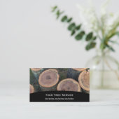 木の丸太の名刺 名刺 (スタンド正面)