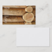 木の丸太 名刺 (正面/裏面)