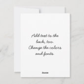 木の付いたクリスマスブッダ! シーズンカード (裏面)