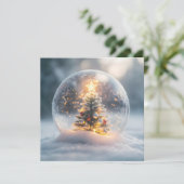 木の付いた魔法のクリスマススノーグ白熱［赤熱］光を放つローブ シーズンカード (スタンド正面)