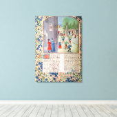 木の伐採と収穫 キャンバスプリント (インサイチュ (ウッドフロア))