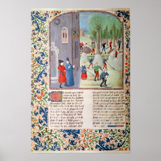 木の伐採と収穫 ポスター (正面)