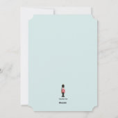 木の兵士の写真の休日カード シーズンカード (裏面)