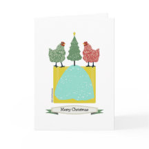 木の内側のパターン/アートを持つクリスマスチキン