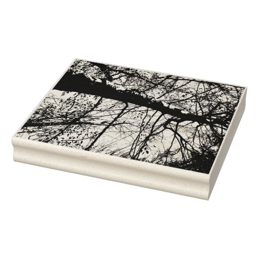 木の写真のゴム印 ラバースタンプ (スタンプ)