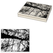 木の写真のゴム印 ラバースタンプ (押印)