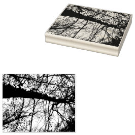 木の写真のゴム印 ラバースタンプ