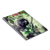 木の写真のナマケモノ ノートブック (右側)