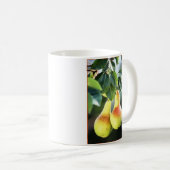 木の写真の梨 コーヒーマグカップ (正面右)