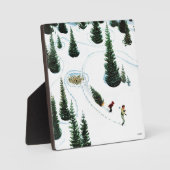 木の切り倒し フォトプラーク (正面)