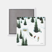 木の切り倒し マグネット (正面/裏面)