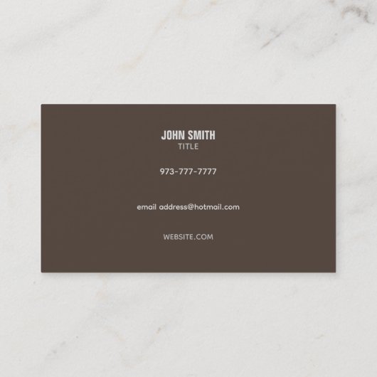 木の切り株の削除スローガンビジネスカード 名刺 (裏面)