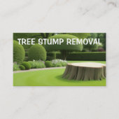 木の切り株の研磨名刺 名刺 (正面)