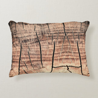 木の切り株の背景、年齢、年齢、年齢  アクセントクッション