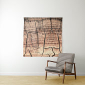 木の切り株の背景、年齢、年齢、年齢  タペストリー (インサイチュ)