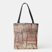 木の切り株の背景、年齢、年齢、年齢  トートバッグ (裏面)