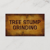 木の切り株アンティーク名刺 名刺 (正面)