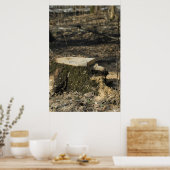 木の切り株 ポスター (キッチン)