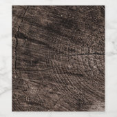 木の切り株 ワインラベル (シングルラベル)