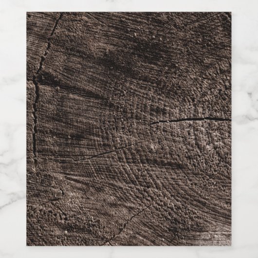 木の切り株 ワインラベル (シングルラベル)