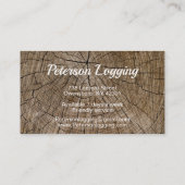 木の切り株 名刺 (裏面)