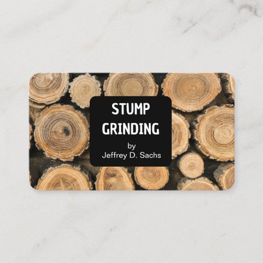 木の切り株 名刺 (正面)