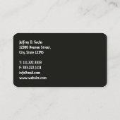 木の切り株 名刺 (裏面)