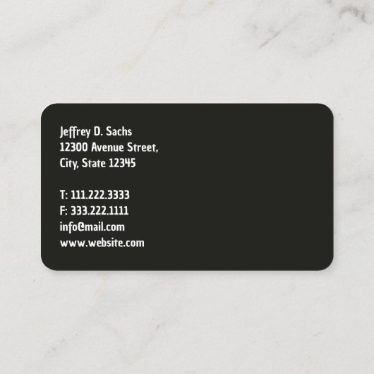 木の切り株 名刺 (裏面)