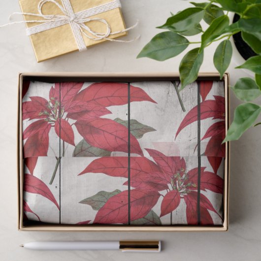 木の切り離しページのクリスマスポイント 薄葉紙 (ギフト)