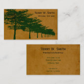 木の列の名刺 名刺 (正面/裏面)