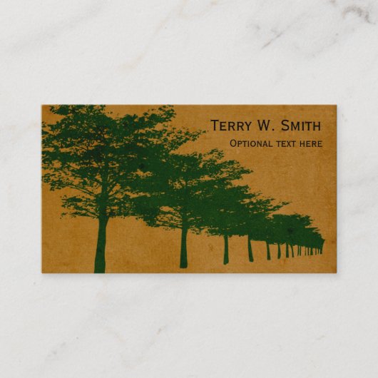 木の列の名刺 名刺 (正面)