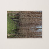 木の列をジグソーパズルに ジグソーパズル (横)