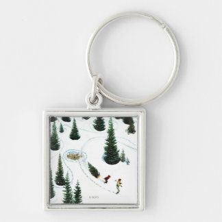 木の削減 キーホルダー