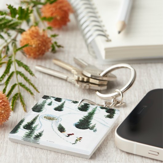 木の削減 キーホルダー (正面右)