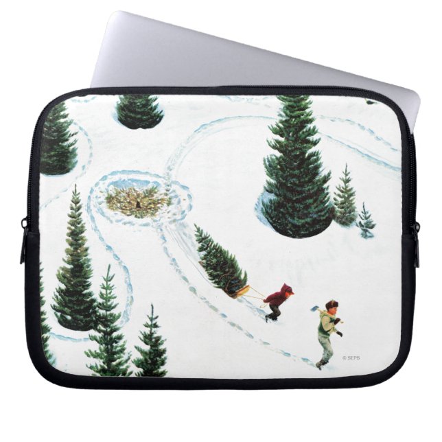 木の削減 ラップトップスリーブ (正面)