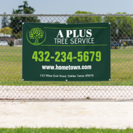 木の剪定サービス 横断幕