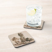 木の勉強(紙のペン及びインク) コースター (右側)