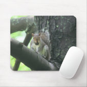 木の動物アートのリス マウスパッド (マウス)
