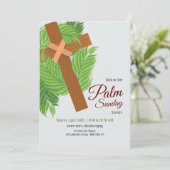 木の十字およびやし招待状 招待状 (スタンド正面)