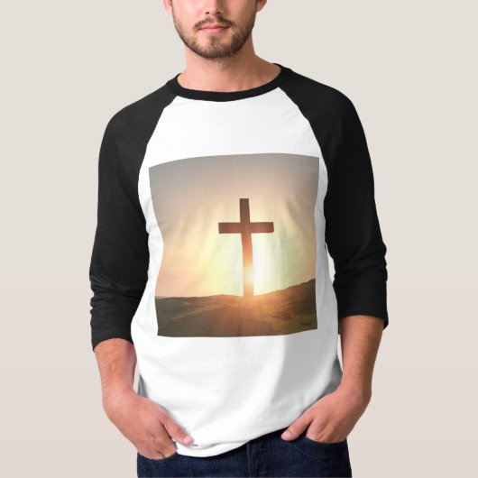 木の十字のTシャツ Tシャツ (正面)