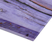木の古い割れた紫色のペンキ カッティングボード (角)