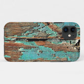 木の古く青いペンキ Case-Mate iPhoneケース (裏面(横))