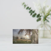 木の名刺に登場するヒョウ人形 名刺 (スタンド正面)