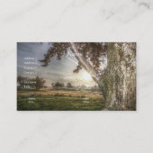 木の名刺に登場するヒョウ人形 名刺 (正面)