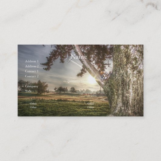 木の名刺に登場するヒョウ人形 名刺 (正面)