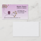 木の名刺のフクロウ 名刺 (正面/裏面)